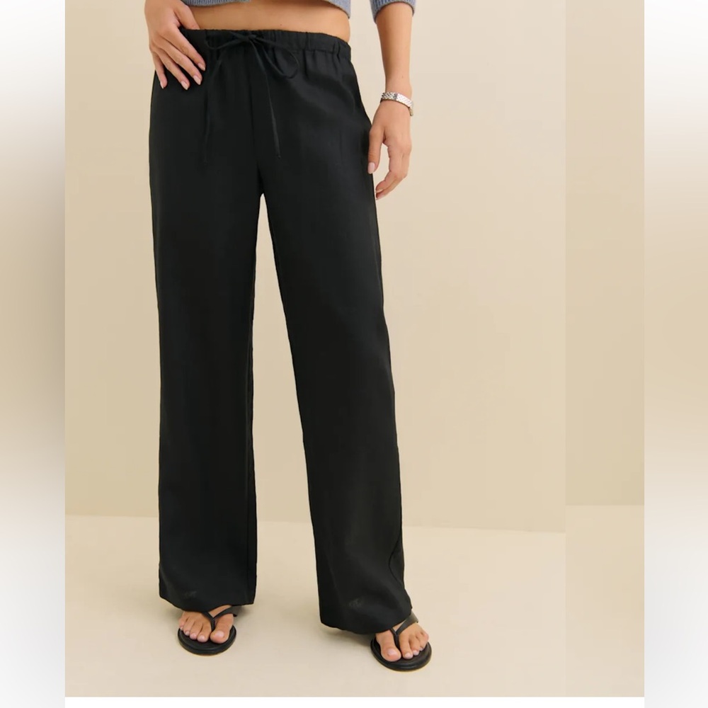 Reformation Linen Drawstring Pants